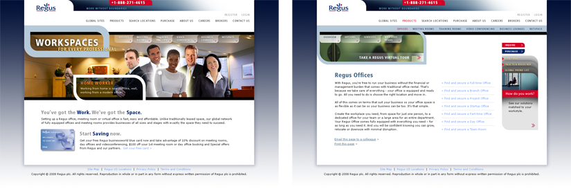 Regus Web Design